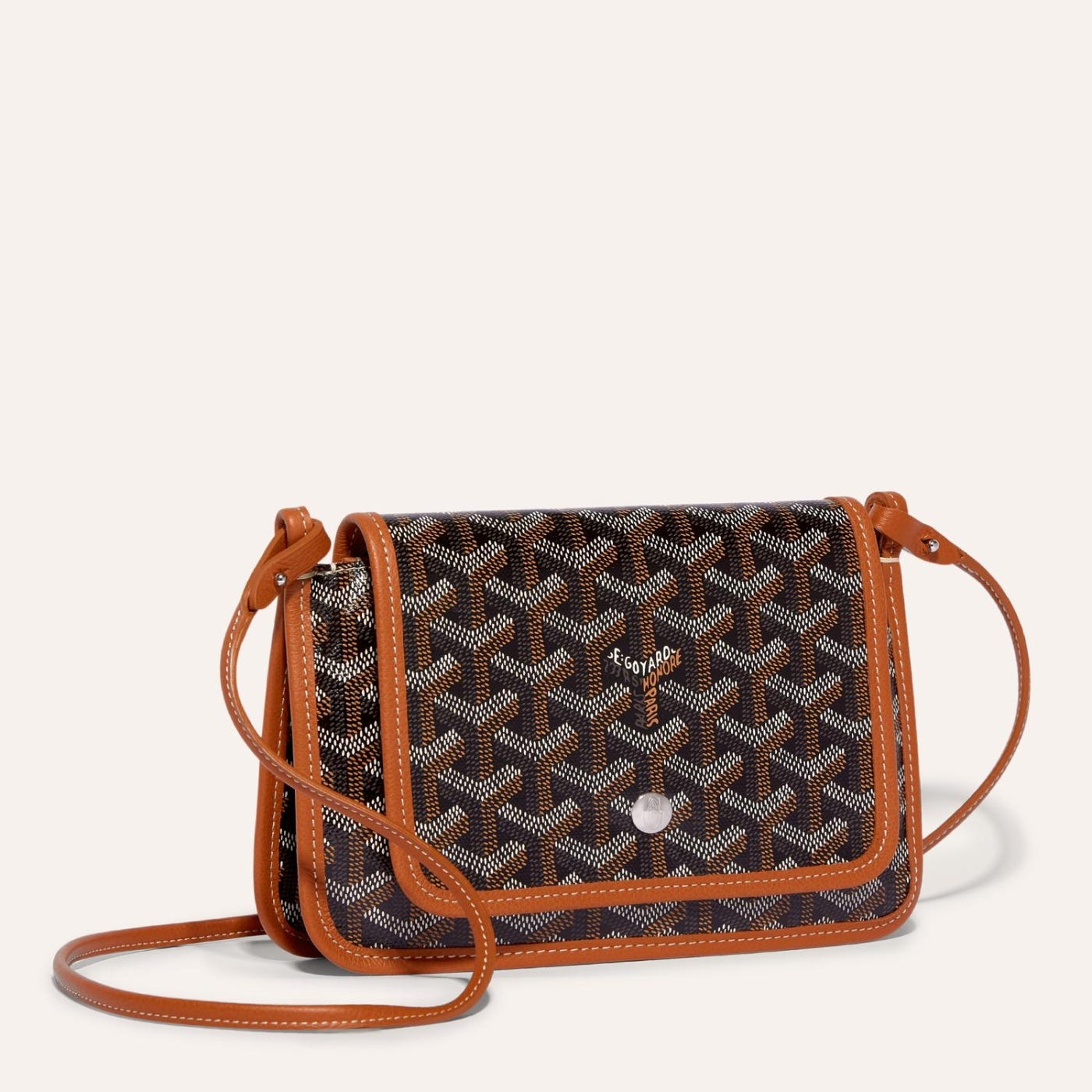 Goyard Plumet Pocket Wallet Black and Brown - Image 1